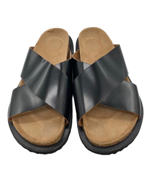 CTHY（シティ）CTHY (シティ) CROSS LETHER DAD SANDALS ブラック サイズ:1の古着・服飾アイテム