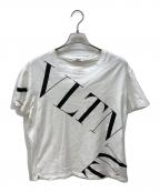 VALENTINOヴァレンティノ）の古着「ロゴTシャツ」｜ホワイト×ブラック
