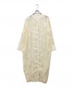 CAPRICIEUX LE'MAGEカプリシューレマージュ）の古着「ジャガードシアーワンピース」｜ブラック