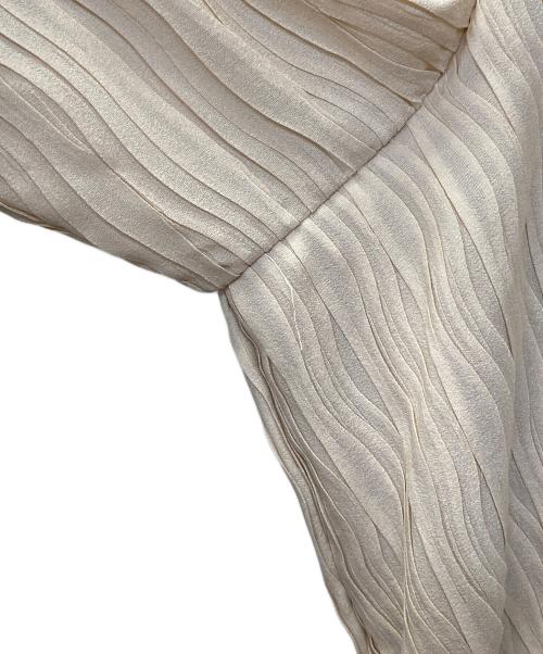 nairo（ナイロ）nairo (ナイロ) Vネックシフォンオールインワン ベージュ サイズ:Mの古着・服飾アイテム