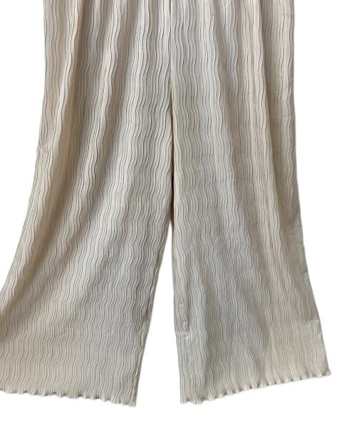 nairo（ナイロ）nairo (ナイロ) Vネックシフォンオールインワン ベージュ サイズ:Mの古着・服飾アイテム