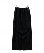 ASTRAETアストラット）の古着「ストライプロングスカート」｜ネイビー