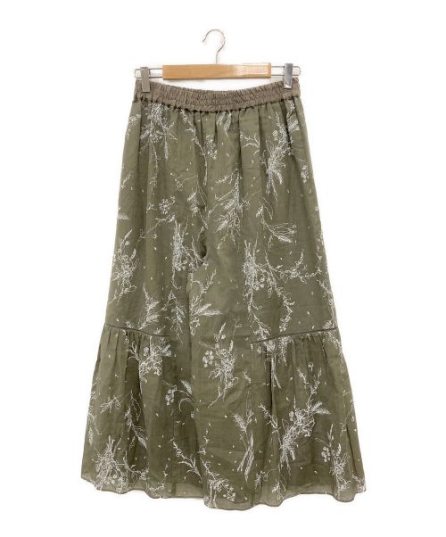 MORABITO BLANC（モラビト ブラン）MORABITO BLANC (モラビト ブラン) ボタニカルプリントパンツ グレー サイズ:38の古着・服飾アイテム