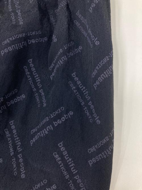 beautiful people（ビューティフルピープル）beautiful people (ビューティフルピープル) ロゴジャガードドッキングワンピース ブラック サイズ:36の古着・服飾アイテム