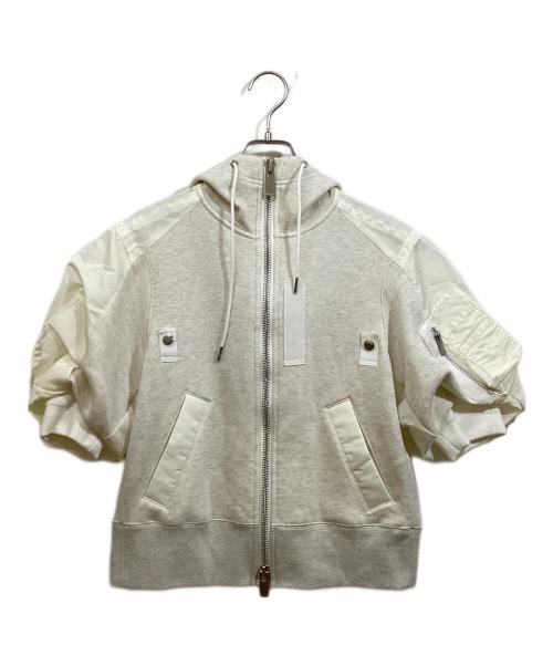 sacai（サカイ）sacai (サカイ) Sponge Sweat Blouson アイボリー サイズ:1の古着・服飾アイテム