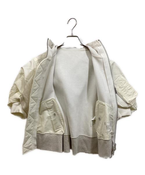 sacai（サカイ）sacai (サカイ) Sponge Sweat Blouson アイボリー サイズ:1の古着・服飾アイテム