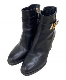 TOD'S（トッズ）の古着「サイドジップショートブーツ」｜ブラック