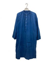 nest Robe（ネストローブ）の古着「刺繍インディゴスモックブラウス」｜インディゴ