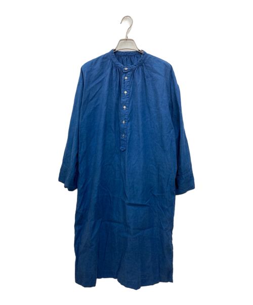 nest Robe（ネストローブ）nest Robe (ネストローブ) 刺繍インディゴスモックブラウス インディゴ サイズ:Fの古着・服飾アイテム