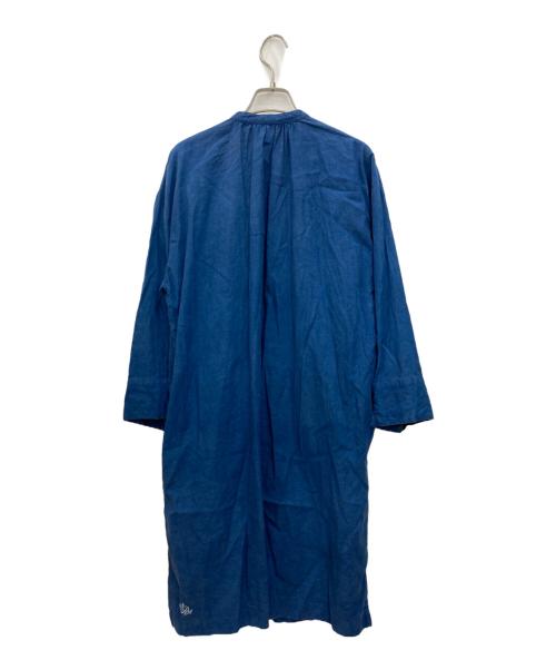 nest Robe（ネストローブ）nest Robe (ネストローブ) 刺繍インディゴスモックブラウス インディゴ サイズ:Fの古着・服飾アイテム