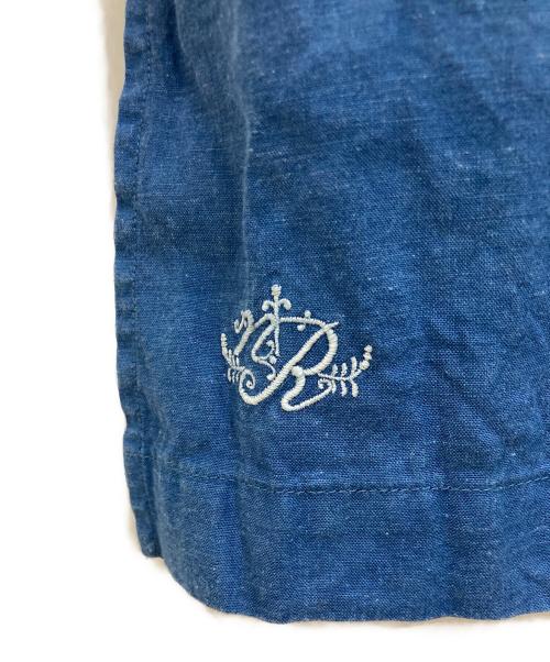 nest Robe（ネストローブ）nest Robe (ネストローブ) 刺繍インディゴスモックブラウス インディゴ サイズ:Fの古着・服飾アイテム