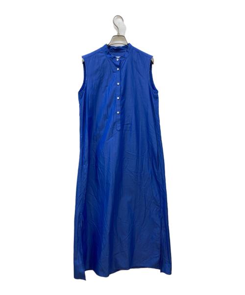 HERITANOVUM（ヘリテノーム）HERITANOVUM (ヘリテノーム) ノースリーブシャツワンピース ブルー サイズ:FREEの古着・服飾アイテム