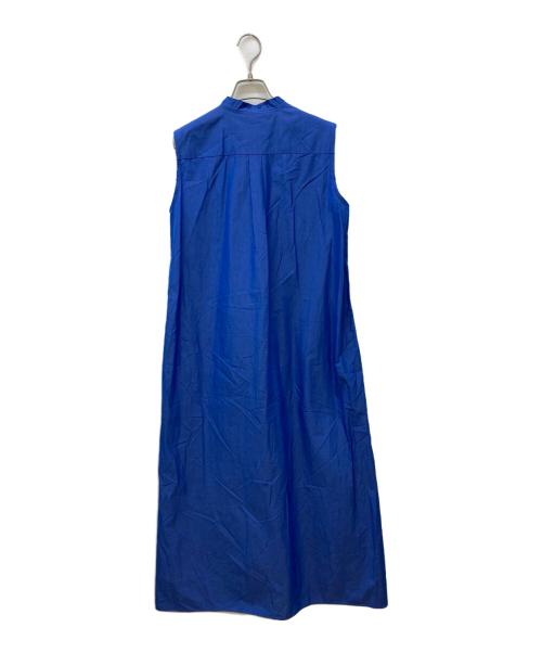 HERITANOVUM（ヘリテノーム）HERITANOVUM (ヘリテノーム) ノースリーブシャツワンピース ブルー サイズ:FREEの古着・服飾アイテム