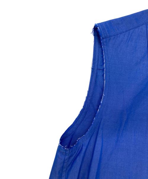 HERITANOVUM（ヘリテノーム）HERITANOVUM (ヘリテノーム) ノースリーブシャツワンピース ブルー サイズ:FREEの古着・服飾アイテム