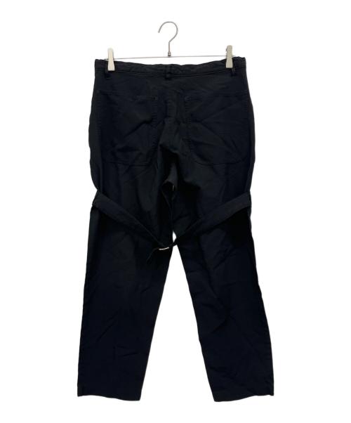 BLACK COMME des GARCONS（ブラックコムデギャルソン）BLACK COMME des GARCONS (ブラックコムデギャルソン) ボンテージパンツ ブラック サイズ:Lの古着・服飾アイテム