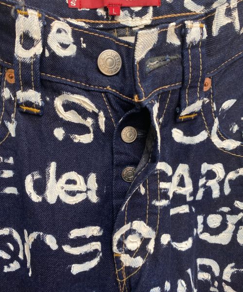 JUNYA WATANABE MAN（ジュンヤワタナベマン）JUNYA WATANABE MAN (ジュンヤワタナベマン) LEVI'S (リーバイス) 10 corso como (ディエチ コルソコモ) ペンキ加工デニムパンツ/03SS/Archive インディゴ サイズ:Lの古着・服飾アイテム