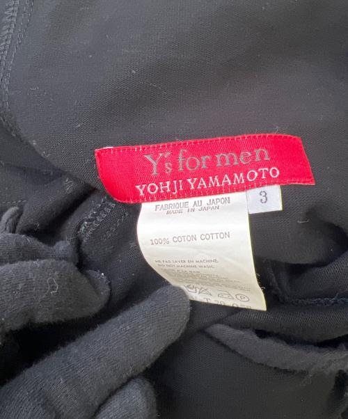 Y's for men（ワイズフォーメン）Y's for men (ワイズフォーメン) サイドラインスウェットパンツ ブラック サイズ:3の古着・服飾アイテム