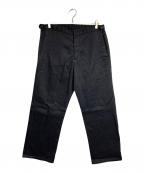 COMME des GARCONS SHIRTコムデギャルソンシャツ）の古着「コットンツイルワイドパンツ」｜ダークグレー