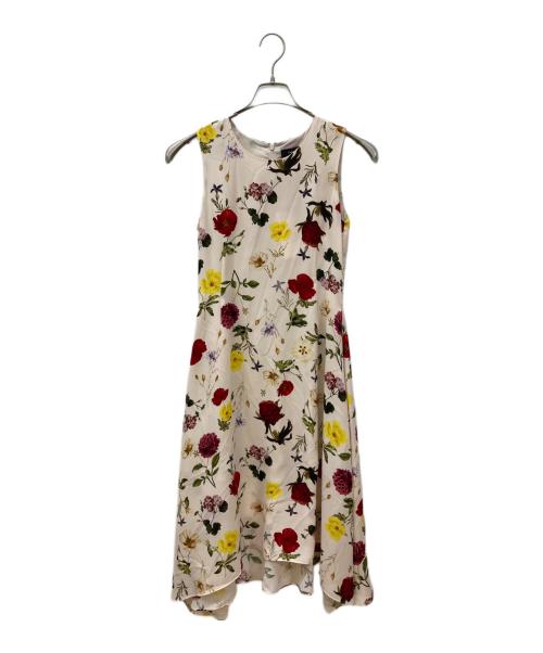 theory（セオリー）theory (セオリー) ボタニカルフラワープリントワンピース ベージュ 未使用品の古着・服飾アイテム