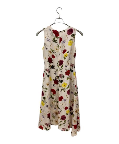 theory（セオリー）theory (セオリー) ボタニカルフラワープリントワンピース ベージュ 未使用品の古着・服飾アイテム