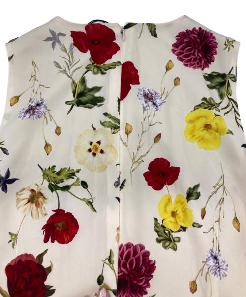 theory（セオリー）theory (セオリー) ボタニカルフラワープリントワンピース ベージュ 未使用品の古着・服飾アイテム