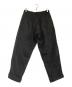 Y's (ワイズ) 裾切替 ワイド テーパード リネン パンツ ブラック サイズ:2：6000円