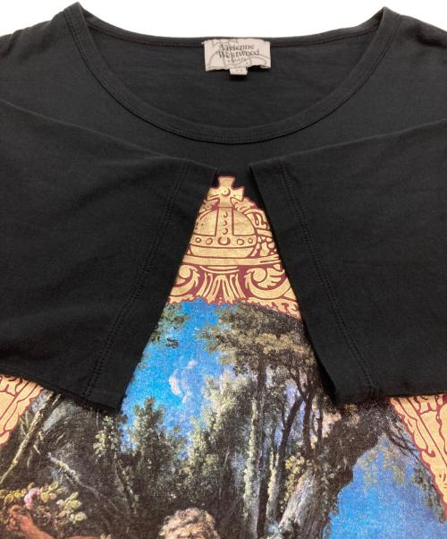 Vivienne Westwood man（ヴィヴィアン ウェストウッド マン）Vivienne Westwood man (ヴィヴィアン ウェストウッド マン) プリントTシャツ ブラック サイズ:44の古着・服飾アイテム