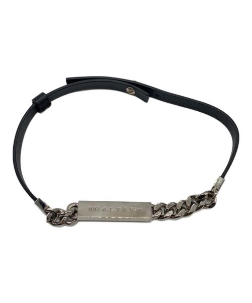 1017 ALYX 9SM（テンセブンティーン アリクス ナインエスエム）1017 ALYX 9SM (アリクス) LEATHER ID NECKLACE ブラックの古着・服飾アイテム