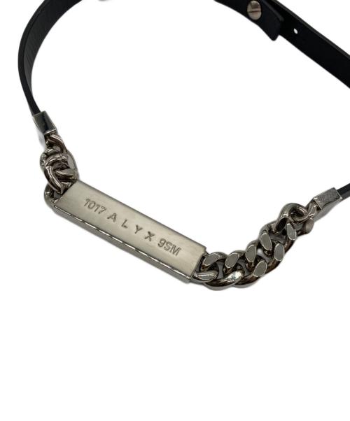 1017 ALYX 9SM（テンセブンティーン アリクス ナインエスエム）1017 ALYX 9SM (アリクス) LEATHER ID NECKLACE ブラックの古着・服飾アイテム
