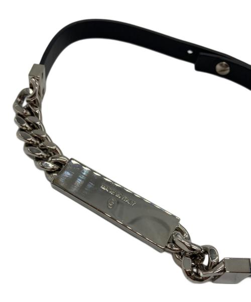 1017 ALYX 9SM（テンセブンティーン アリクス ナインエスエム）1017 ALYX 9SM (アリクス) LEATHER ID NECKLACE ブラックの古着・服飾アイテム