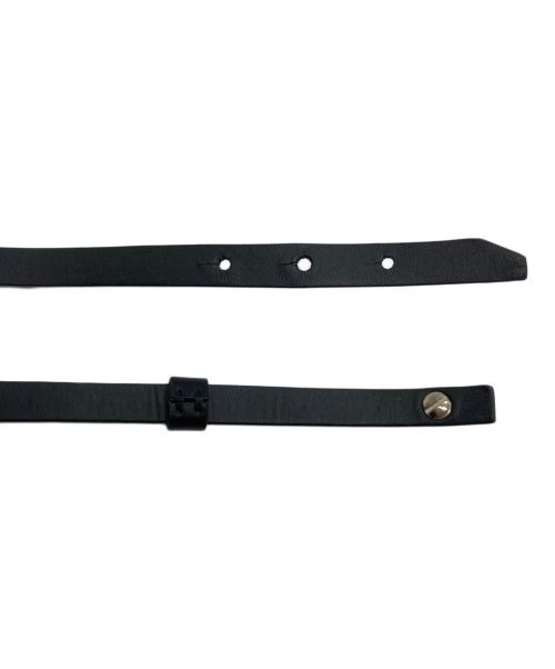 1017 ALYX 9SM（テンセブンティーン アリクス ナインエスエム）1017 ALYX 9SM (アリクス) LEATHER ID NECKLACE ブラックの古着・服飾アイテム