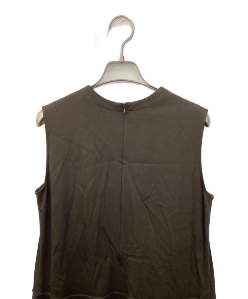 theory luxe（セオリーリュクス）theory luxe (セオリーリュクス) ノースリーブワンピース カーキ サイズ:SIZE 38の古着・服飾アイテム