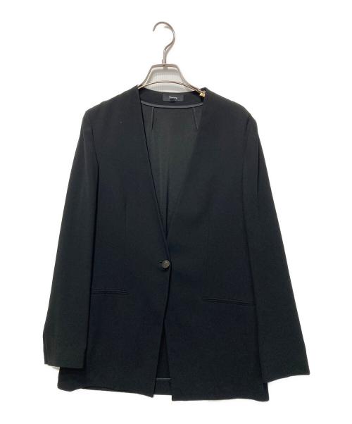 theory（セオリー）theory (セオリー) ノーカラージャケット ブラック サイズ:2の古着・服飾アイテム