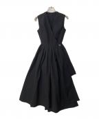 BIRTHDAY BASHバースデーバッシュ）の古着「バッククロスリネンワンピース」｜ブラック