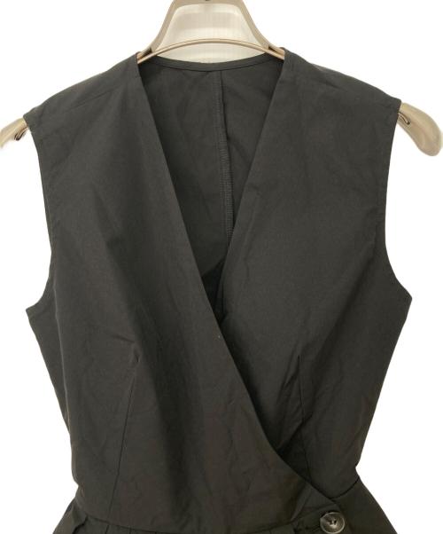 BIRTHDAY BASH（バースデーバッシュ）BIRTHDAY BASH (バースデーバッシュ) バッククロスリネンワンピース ブラック サイズ:Mの古着・服飾アイテム