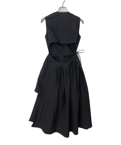 BIRTHDAY BASH（バースデーバッシュ）BIRTHDAY BASH (バースデーバッシュ) バッククロスリネンワンピース ブラック サイズ:Mの古着・服飾アイテム