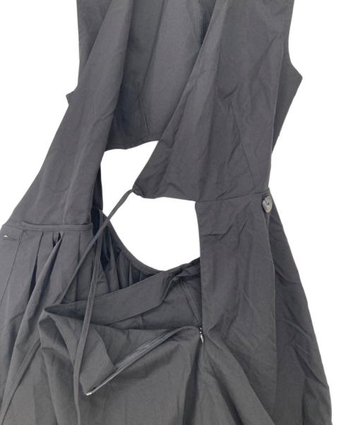 BIRTHDAY BASH（バースデーバッシュ）BIRTHDAY BASH (バースデーバッシュ) バッククロスリネンワンピース ブラック サイズ:Mの古着・服飾アイテム