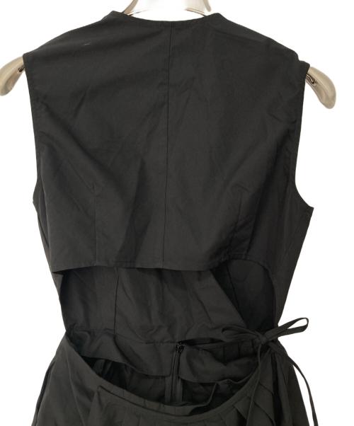 BIRTHDAY BASH（バースデーバッシュ）BIRTHDAY BASH (バースデーバッシュ) バッククロスリネンワンピース ブラック サイズ:Mの古着・服飾アイテム