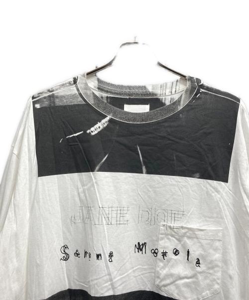 TAKAHIROMIYASHITA TheSoloIst.（タカヒロミヤシタ ザソロイスト）TAKAHIROMIYASHITA TheSoloIst. (タカヒロミヤシタ ザソロイスト) credit roll L/S tee ホワイト サイズ:44の古着・服飾アイテム