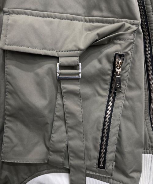 ACUOD by CHANU（アクオド バイ チャヌ）ACUOD by CHANU (アクオド バイ チャヌ) Over MA-1 グレー サイズ:FREEの古着・服飾アイテム