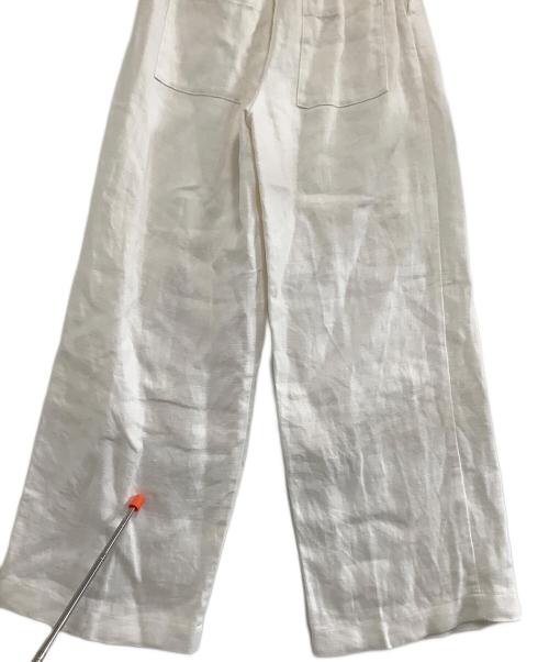 CACUMA（カクマ）CACUMA (カクマ) 白い麻のワイドパンツ ホワイト サイズ:Sの古着・服飾アイテム