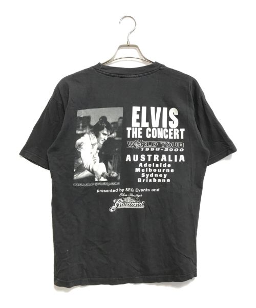 バンドTシャツ（バンドTシャツ）バンドTシャツ (バンドTシャツ) 90s PLAY BILL(プレイビル) ELVIS PRESLEY(エルヴィスプレイリー) バンドTシャツ ブラック サイズ:XLの古着・服飾アイテム
