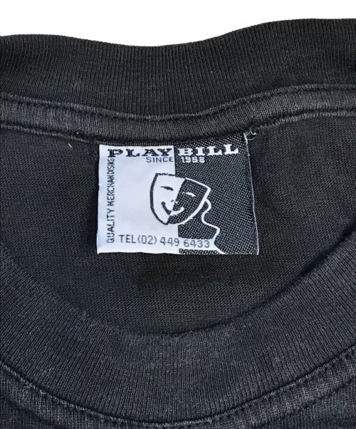 バンドTシャツ（バンドTシャツ）バンドTシャツ (バンドTシャツ) 90s PLAY BILL(プレイビル) ELVIS PRESLEY(エルヴィスプレイリー) バンドTシャツ ブラック サイズ:XLの古着・服飾アイテム