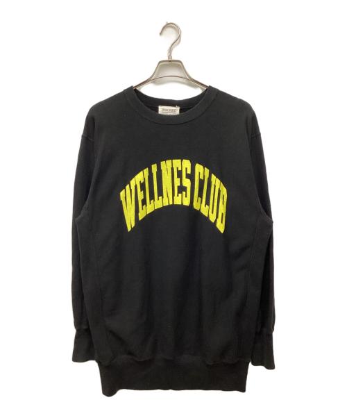 INSCRIRE（アンスクリア）INSCRIRE (アンスクリア) WELLNESS CLUB Crew Sweat Shirt ブラック サイズ:Mの古着・服飾アイテム