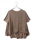 COGTHEBIGSMOKEコグザビッグスモーク）の古着「バックフレアTシャツ」｜ブラウン