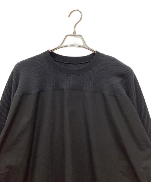 &RC（アンドアールシー）&RC (アールシー) ワッフルフットボールTシャツ ブラック サイズ:FREEの古着・服飾アイテム