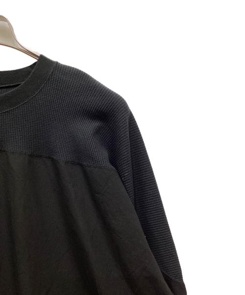 &RC（アンドアールシー）&RC (アールシー) ワッフルフットボールTシャツ ブラック サイズ:FREEの古着・服飾アイテム