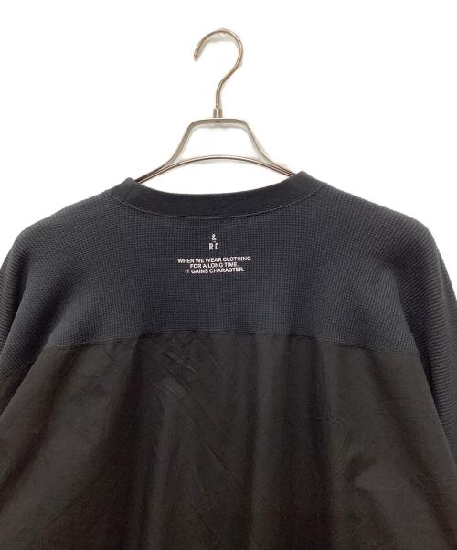 &RC（アンドアールシー）&RC (アールシー) ワッフルフットボールTシャツ ブラック サイズ:FREEの古着・服飾アイテム