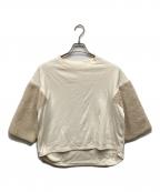 COGTHEBIGSMOKEコグザビッグスモーク）の古着「GINGER TOP CONTRASTING SLV/ジンジャーコントラスチングスリーブ」｜アイボリー