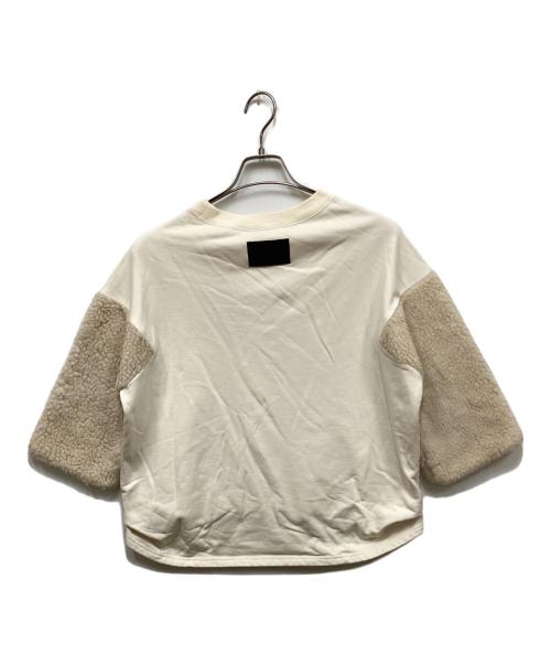 COGTHEBIGSMOKE（コグザビッグスモーク）COGTHEBIGSMOKE (コグザビッグスモーク) GINGER TOP CONTRASTING SLV/ジンジャーコントラスチングスリーブ アイボリー サイズ:1の古着・服飾アイテム